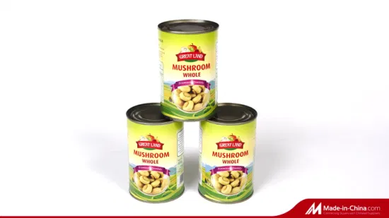 Healthy Canned Food Mushroom Whole for Supermarket/Wholesale